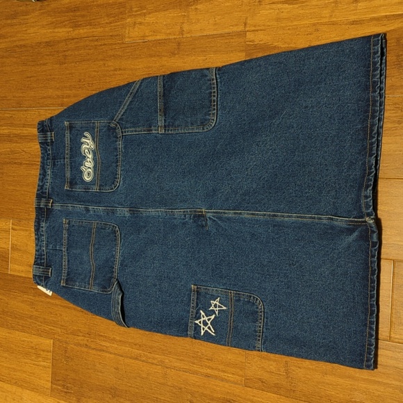 Obey Dresses & Skirts - Obey Juniper Embroidered Midi Denim Skirt NWOT